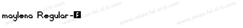 maylena Regular字体转换